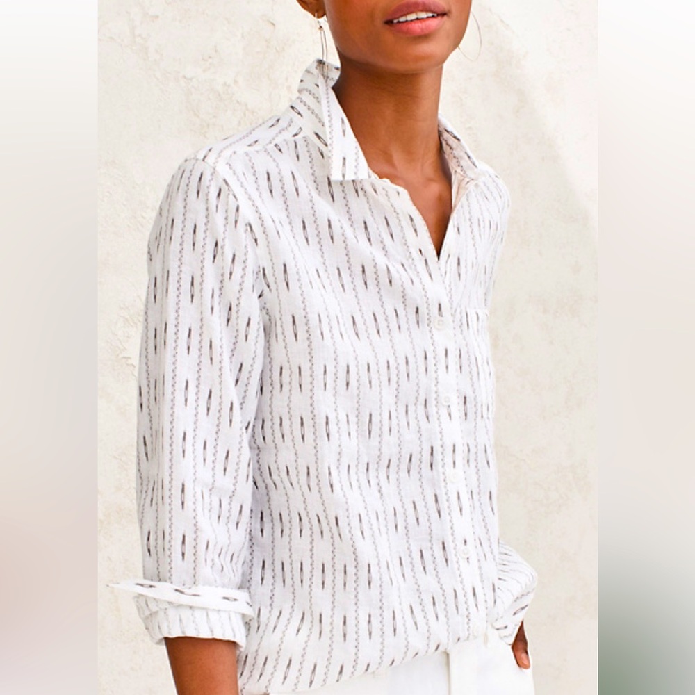 NEW Garnet Hill Linen Top Size 4
